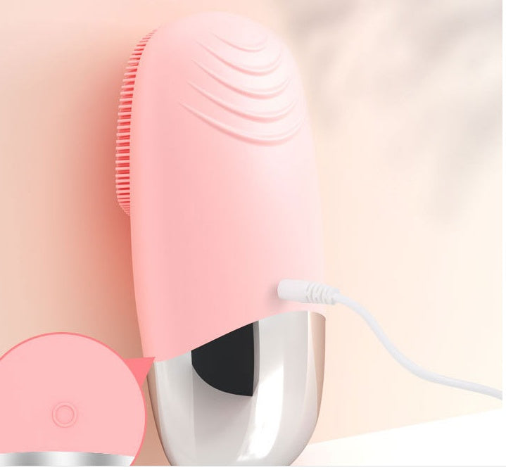 Mini Silicone Electric Face Cleansing Brush Electric Facial Cleanser Facial Cleansing Brush Skin Massager Skin Care Tools Mini Silicone Electric Face Cleansing Brush Electric Facial Cleanser Facial Cleansing Brush Skin Massager Skin Care Tools